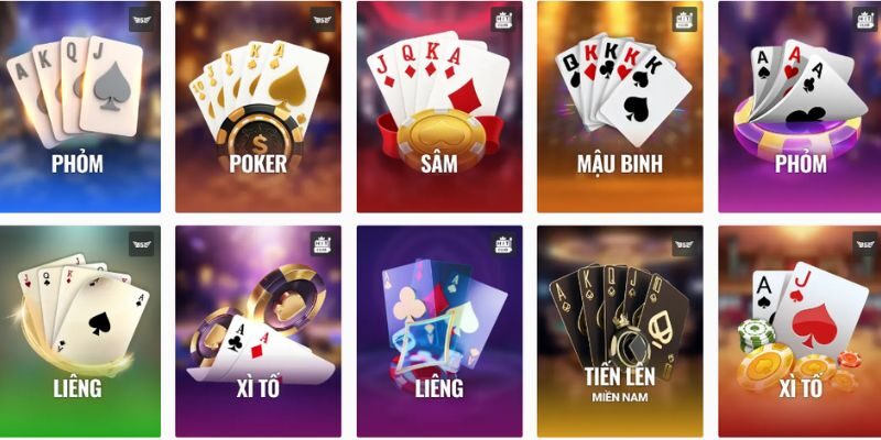 Các sản phẩm ăn khách tại cổng game bài đổi thưởng uy tín