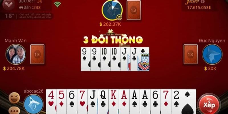 Những tổ hợp bài quan trọng trong tiến lên đổi thưởng
